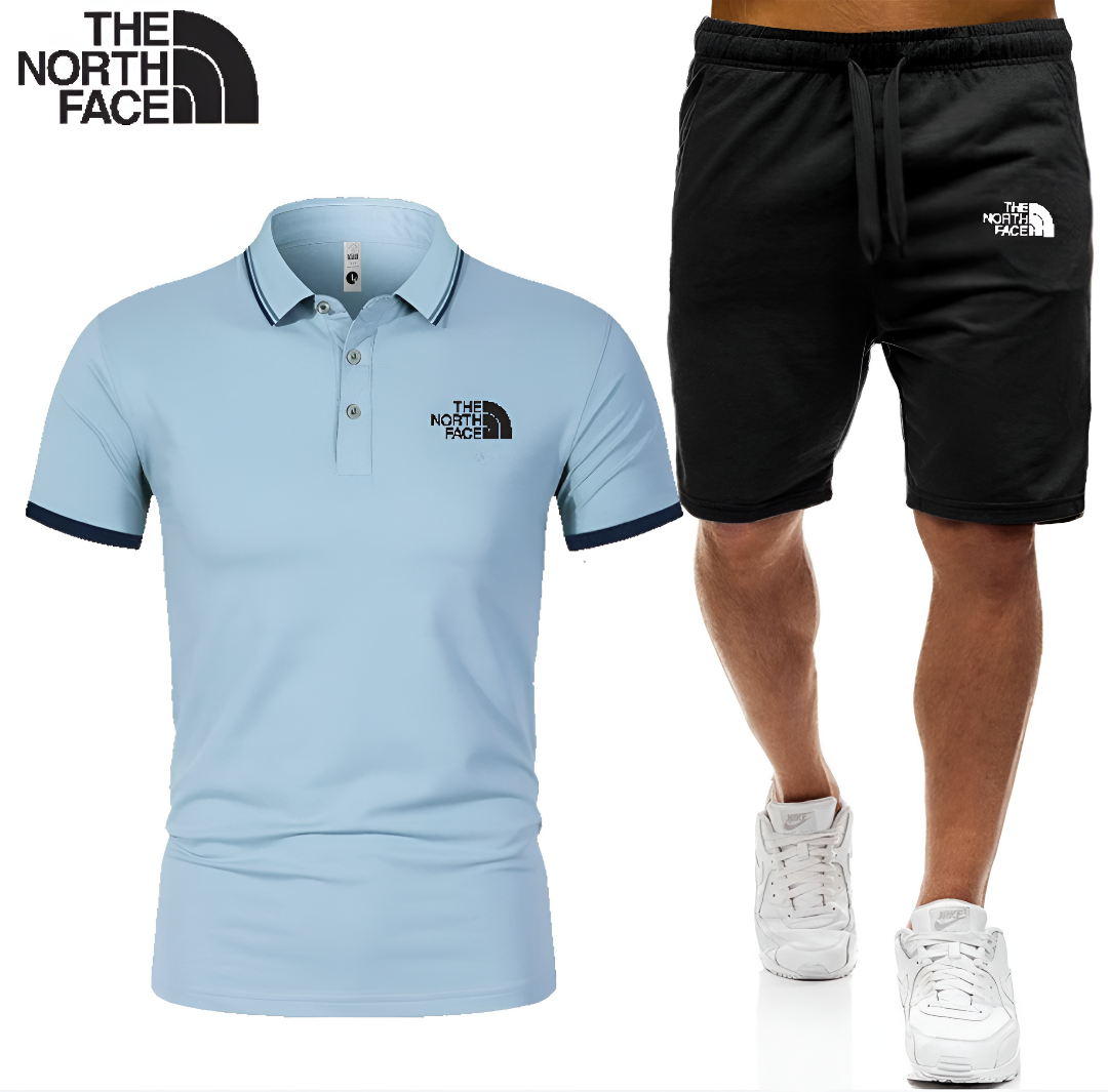 The North Face – Set composé d’un polo et d’un short pour homme